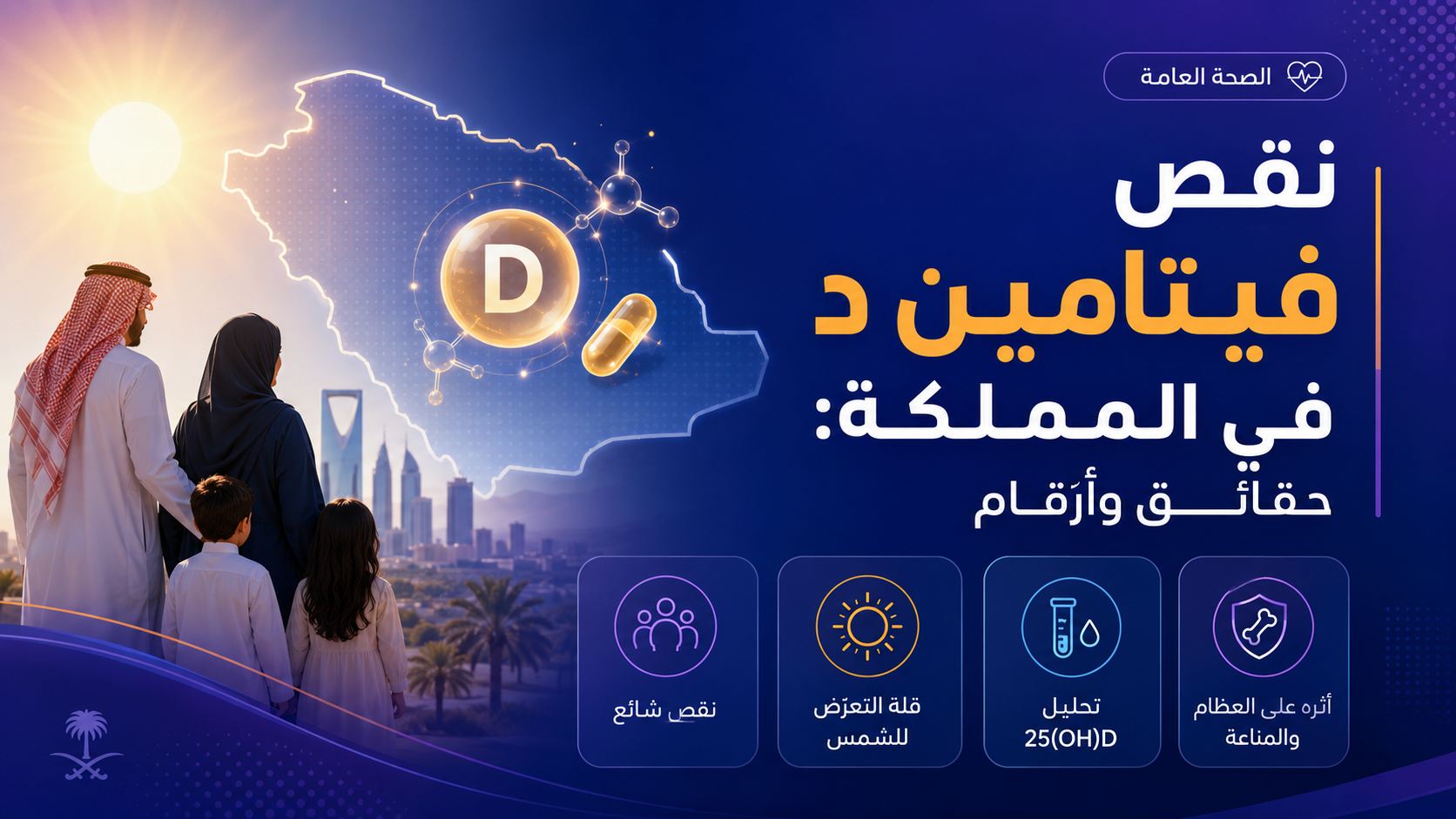 نقص فيتامين د في المملكة: حقائق وأرقام
